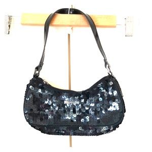 United colors of Benetton - black sequin purse